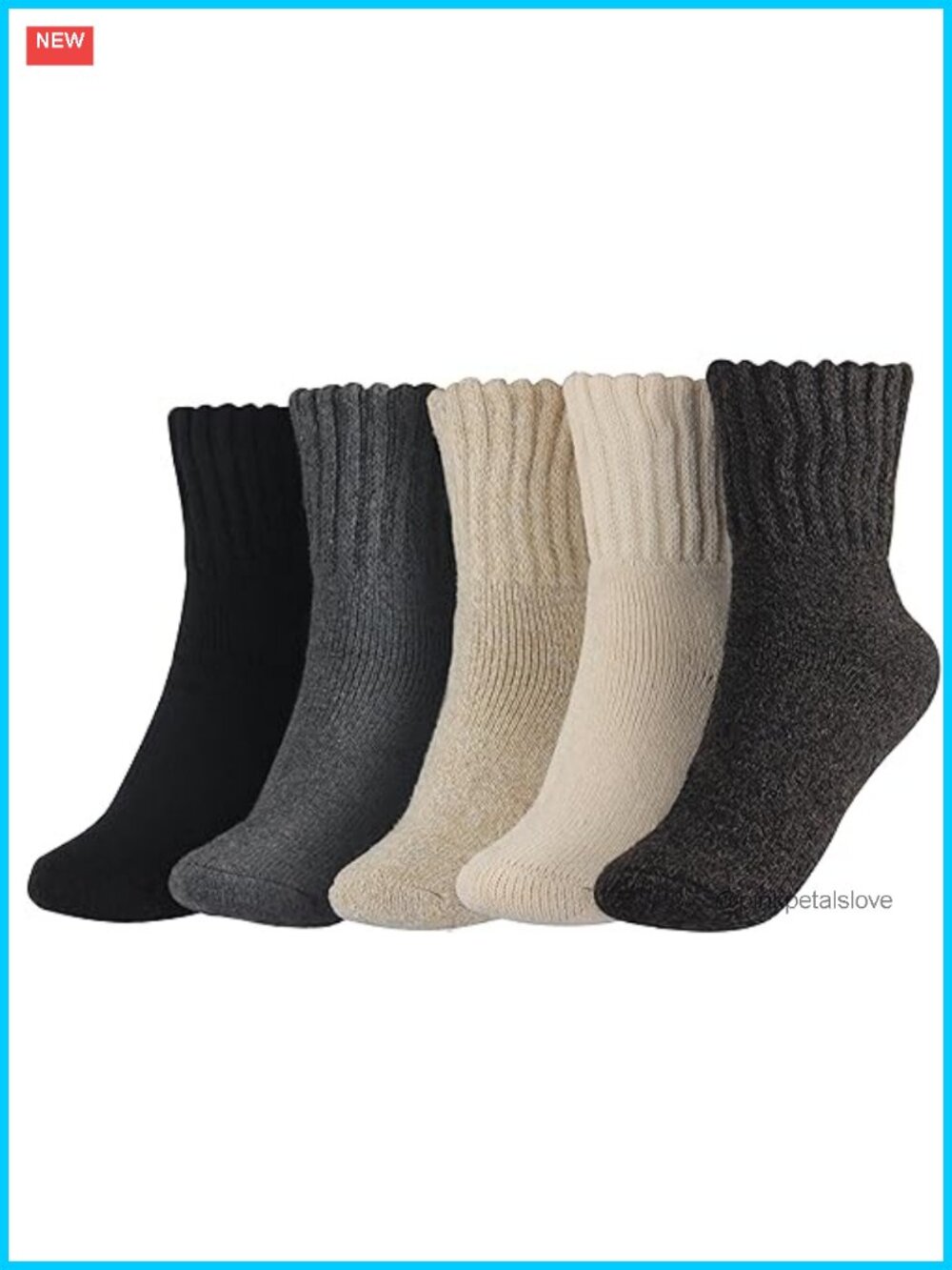 Unbranded Women's Winter Boots Socks Thick Warm Cozy Crew Socks Gift